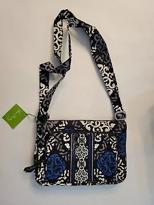 Vera Bradley Canterberry Cobalt Cross Body Little Hipster Purse W/ Coin Purse • $24.99