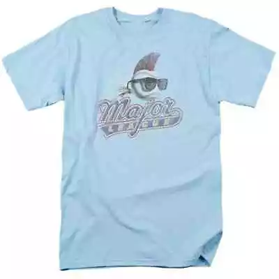 Major League Distressed Logo T Shirt  Comedy Baseball Movie Light Blue • $6.99