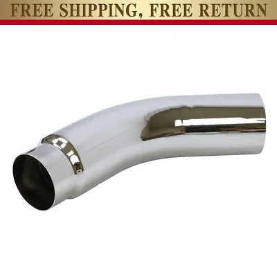 5  (ID) Inch INLET 6  OUTLET 23  LONG DIESEL EXHAUST CHROME TURNDOWN ELBOW TIP • $106.99