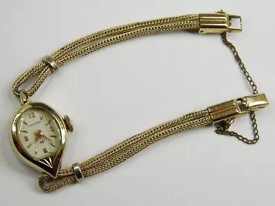 Fine Vintage Hamilton 10k Rolled Gold Plate Ladies Watch - Runs - Good Timer • $30