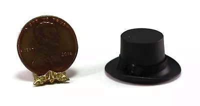 Dollhouse Miniature Black Top Hat By Multi Minis • $5.99