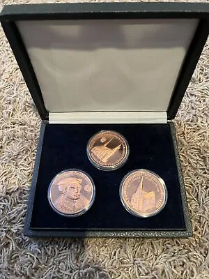 3 Coin Collector Set RARE DER DDR 1989 40mm Bronze Token - Thomas Munzer Ehrung • $70