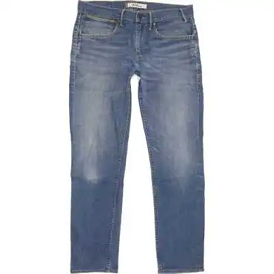 Levi's 519 Men Blue Straight Slim Stretch Jeans W32 L30 (80262) • £32.99