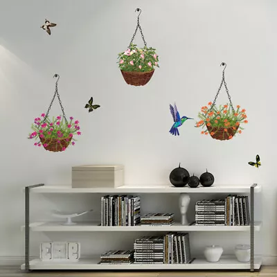  2 Pcs Wall Protector Sticker Bedroom Decoration Hanging Basket • $15.86