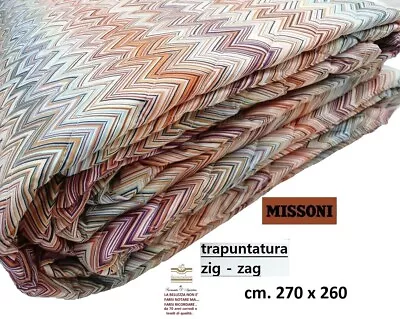 Missoni Quilt Satin Cotton Double Face Cms. 270 X 260 • $744.86