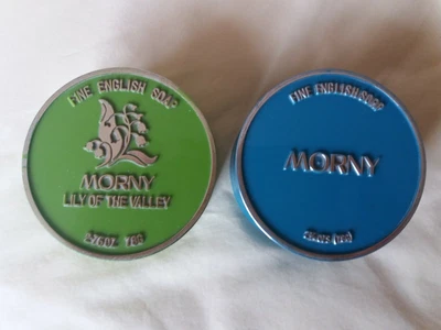 £2 • Buy Vintage Morny Lily Of The Valley Soap Travel Dish And Another Turquoise Dish