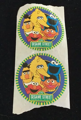 Vintage 1990’s Sesame Street Stickers  Muppets Inc. From The Sesame Street Store • $11.69