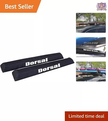 Heavy-Duty Black Roof Rack Pads - Surfboards Kayaks Sups - 28  Versatile • $55.07