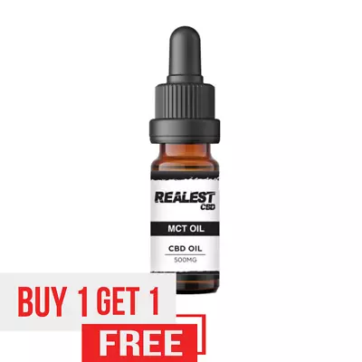 Realest CBD Broad Spectrum CBD MCT Oil 10ml 300mg 500mg 800mg 1200mg 1600mg • £25.99