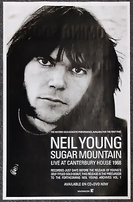$12.99 • Buy Neil Young Sugar Mountain Live At Canterbury House '68 DOUBLE-SIDED PROMO POSTER