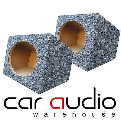 T1-6x9 6x9 MDF Box Enclosure In DarkGrey Carpet For Car Speakers Sold As Pairs • £34.95