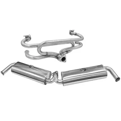 BUGPACK Stainless Steel Dual Quiet Pack System 1600cc Type 1 Vw Bug/Ghia • $589.95