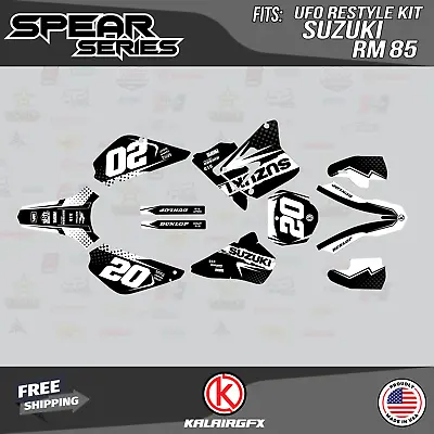 $54.99 • Buy Graphics Kit For Suzuki RM85 (2001-2023) UFO RESTYLE SPEAR-White