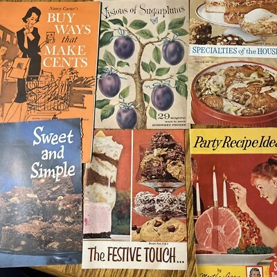 $20.15 • Buy 1960s Cookbook Lot Vintage Recipes Pet Milk Swifts Prunes Leaflets