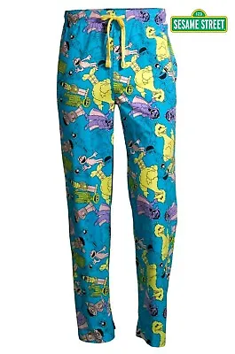 NEW Sesame Street Men's Pajama Lounge Pants SMALL Big Bird Elmo Oscar Bert Ernie • $20