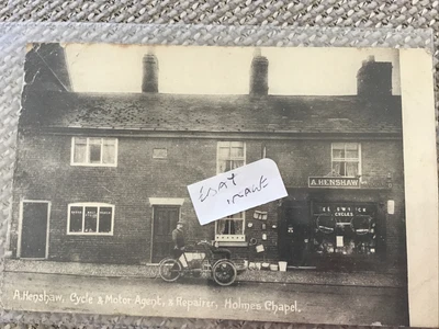 £38.67 • Buy 1907 A Henshaw Shop Front Holmes Chapel Cheshire Elswick Cycle Agent To Sandbach