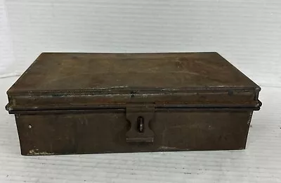 Vintage Handmade Metal Box With Lock Hasp • $0.99