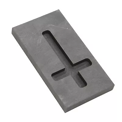 £13.20 • Buy Graphite Ingot Casting Mold Crossed Metal Refining Mould For Silver Aluminum FS
