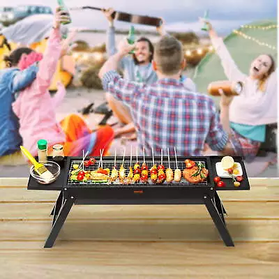 BENTISM Foldable Compact BBQ Grill Portable Charcoal Grill Outdoor Camping. • $32.29