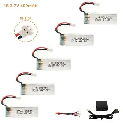 3.7v 400mah Rechargeable Batteries Charger Sets For Wltoys V911 V911s/v966/xk K1 • $16.95