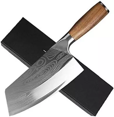 Butcher Knife Stainless Steel Meat Cleaver 7  Professional Chef Kitchen Knife • $13.99