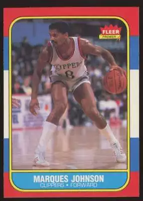 1986-87 Fleer Marques Johnson #54 Los Angeles Clippers NM Near Mint  • $14.39