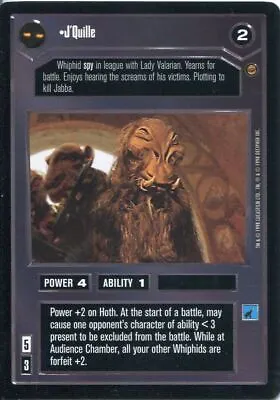 £1.49 • Buy Star Wars CCG Jabbas Palace Card J Quille