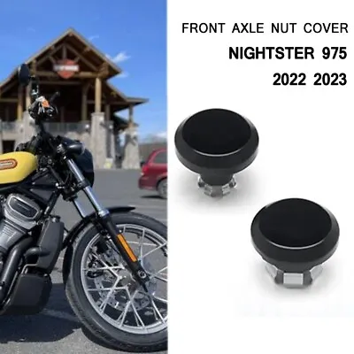 $26.32 • Buy PAIR Axle Nut Covers Kits Front Wheel For Harley Nightster 975 RH975S 2022 2023