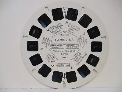 View-Master Reel 3 No. A9963 Nations Of The World Series Scenic USA Vtg 1960's • $3.99