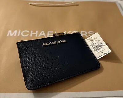 Michael Kors Ladies Leather Coin Card Purse Blue New & Tags Rrp £188 MK Free Pos • £39.99