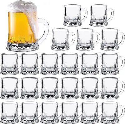 Mini Beer Mugs Bulk Shot Glasses Beer Glasses Set 1.75Oz Small Clear Beer Stein • $44.99