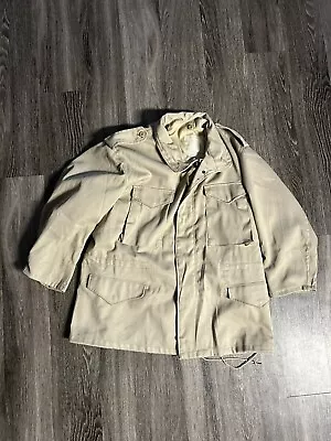 Antique US Army M-1951 Field Jacket Vietnam 50s-70s Tan Color Thrifted In 2007 • $25