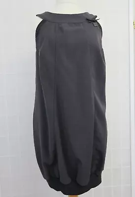 Artigli Grey Sleeveless Micro Balloon Dress Size UK 8 Made In Italy • £16.95