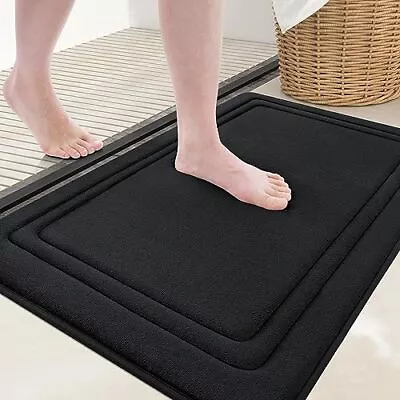 Memory Foam Bath Mat Rug 24X16 Ultra Soft Non-Slip And Absorbent Bathroom Rugs • $12.29