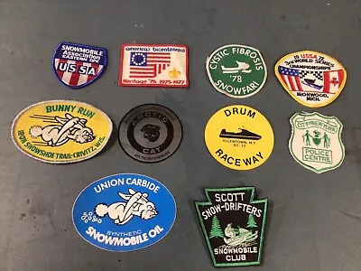 Vintage Snowmobile Patches And Stickers Lot Of  10 Ski Doo Arctic Cat • $40