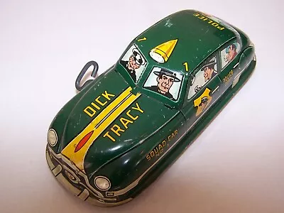 Antique Marx 305 Dick Tracy Police Squad Car No 1 Windup Wood Wheels Non-Working • $39.99