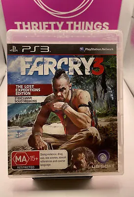 🇦🇺 Farcry 3 + Manual - Sony PS3 Game - Tested & Working - Free Postage VGC • $10.23