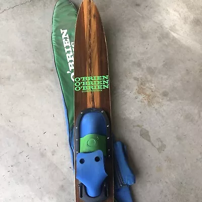 Vintage O'Brien Comp 64” Wood Slalom Ski  Waterski With Case • $160