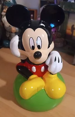 Mickey Mouse Ceramic Coin Bank (Disney) • $14.99