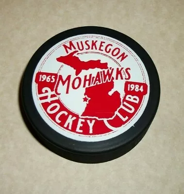 Vintage Muskegon Mohawks Ihl Hockey Puck Very Rare Beautiful Perfect Shape • $79.99