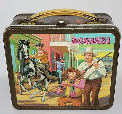 Vintage 1965 Bonanza Aladdin Lunch Box No Thermos • $19.50