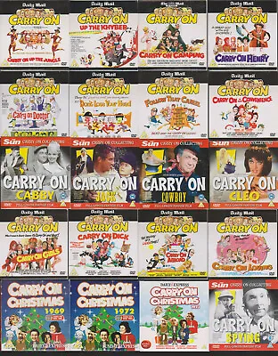 Carry On Films Region 2 Pal DVD -------------------- Select Title From Options • £5.99
