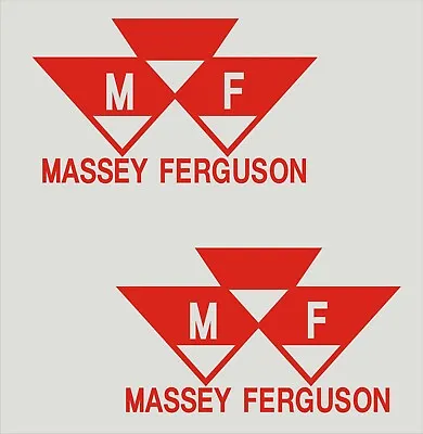 Dx 2 - Massey - Ferguson Vinyl Decals Red  4  X 6 1/2  • $6.99