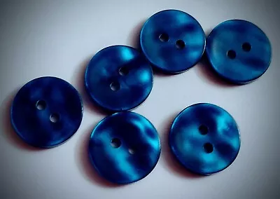 5/8  2-Hole Royal Blue Craft/Clothing Buttons • $2.80