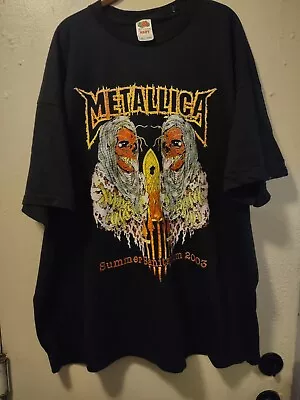 Vintage 2003 METALLICA Summer Sanitarium Band Tour Shirt 3XL RARE Concert Tee • $55.85