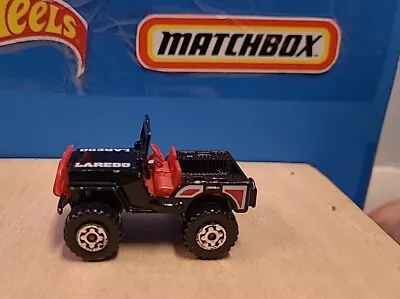 Matchbox Jeep Laredo Black Diecast 4X4 1981 Macau Loose 1:59 Diecast - No Top • $0.99