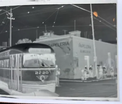 PHOTO Negative Mexico City Mexico PCC Trolley Railroad Orig 616 Film3x4.5” 1940s • $24.99
