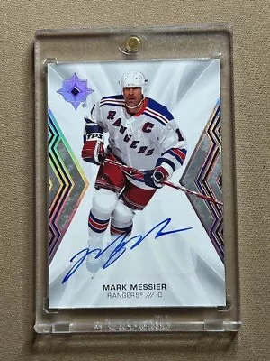 2021-22 UD Ultimate Collection Legends #94 MARK MESSIER Auto SP Rangers 1:482 • $101.25