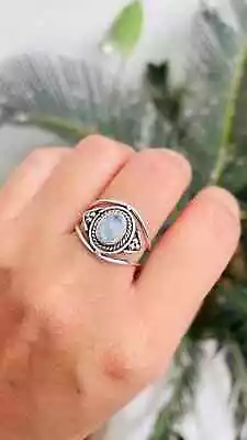 Beautiful Ring Women Ring Wedding Ring Handmade Ring Gemstone Ring Moonston • $10.40