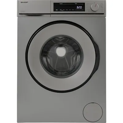 £274 • Buy Sharp ES-NFB814BSMA-EN Washing Machine - Silver - 8kg - 1400 Rpm - Freestanding